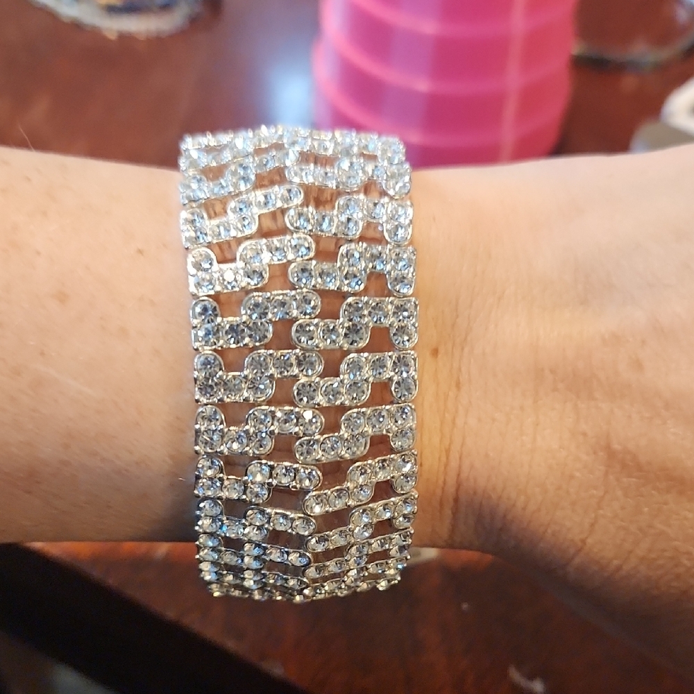 Monet‎ Silver Crystal Bracelet